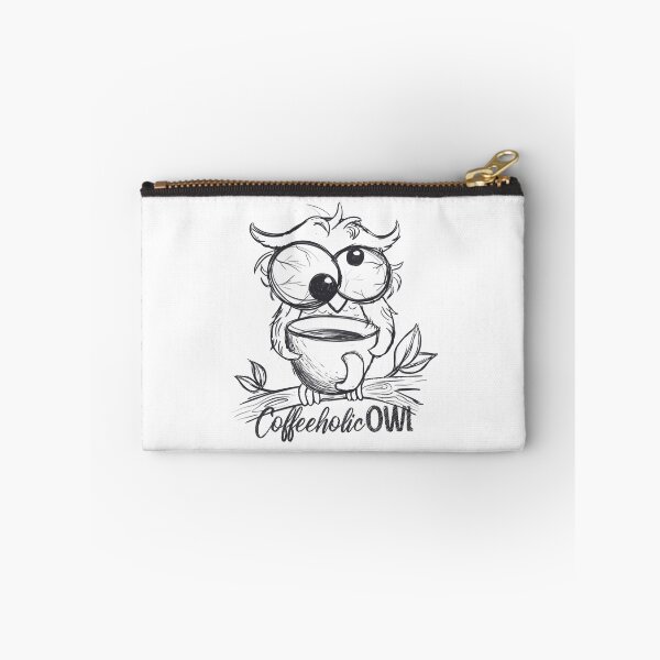 Item preview, Coffeeholic owl sketch designed and sold by hdesignEG.