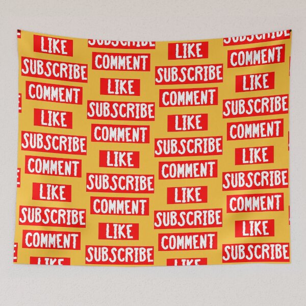 Item preview, T-shirt for a blogger with the inscription: like, subscribe, comment designed and sold by orthodox-icon.