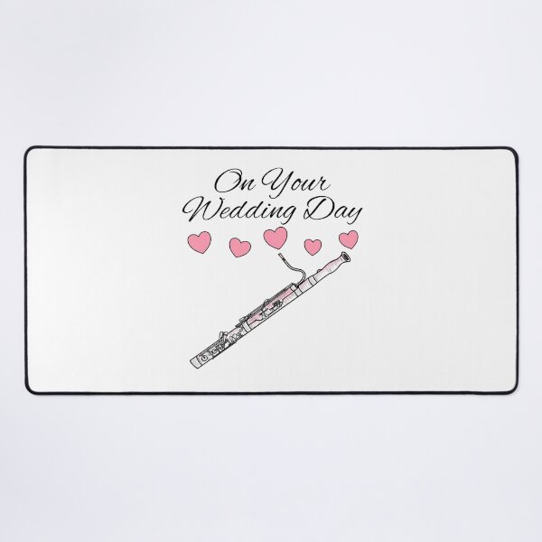 Item preview, On Your Wedding Day, Bassoon Player Woodwind Musician designed and sold by doodlerob.