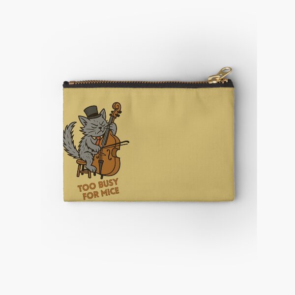 Item preview, Cat Playing Double Bass Too busy for mice designed and sold by Meandmyshop.