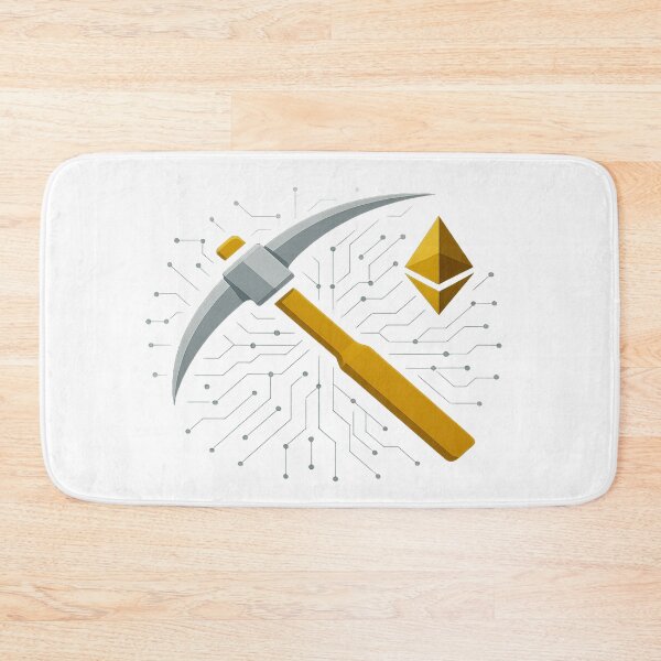 Item preview, Ethereum to the Moon – Digital Mining Pickaxe Crypto Art | ETH $10K Trend 2025 designed and sold by artist-for-you.