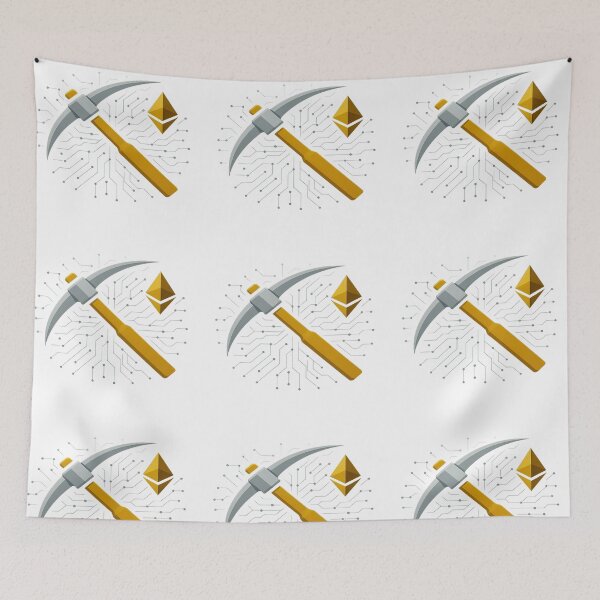 Item preview, Ethereum to the Moon – Digital Mining Pickaxe Crypto Art | ETH $10K Trend 2025 designed and sold by artist-for-you.