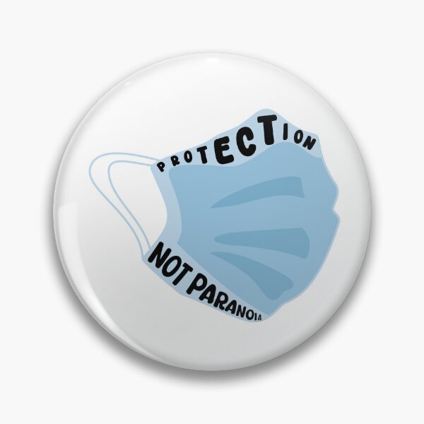 Item preview, Protection Not Paranoia COVID-19 Mask designed and sold by spooniecentral.