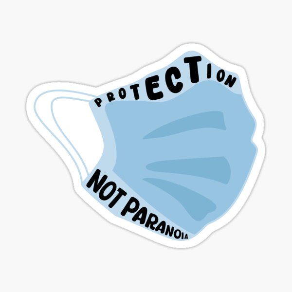 Item preview, Protection Not Paranoia COVID-19 Mask designed and sold by spooniecentral.