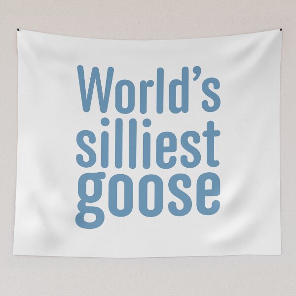 Item preview, World's Silliest Goose - Steel Blue designed and sold by sillyjess.