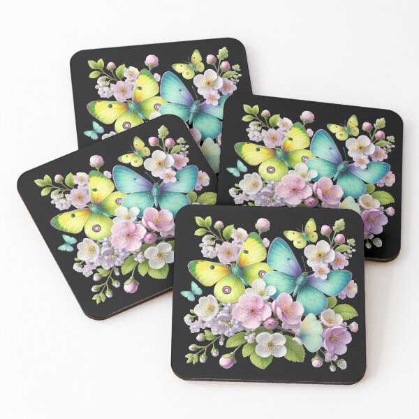Item preview, Fantasy butterflies on tree blossoms designed and sold by LoneAngel.