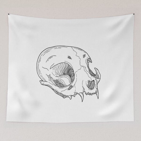Item preview, Cat Skull  designed and sold by witchlingart.