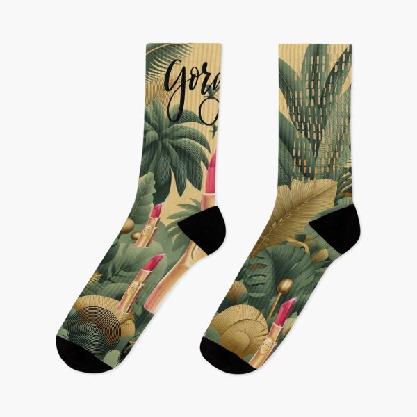 Item preview, Elegant Gold Tropical Jungle Pattern | Botanical Palm Leaves Design designed and sold by Sugar Wisdom .