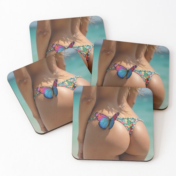 Item preview, Woman in bikini with butterfly designed and sold by Planet Utoppia.