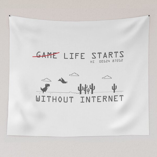 Item preview, Life starts without internet designed and sold by melissamaduka.