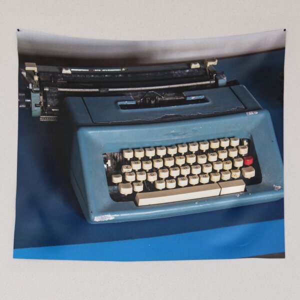 Item preview, Old blue typewriter. designed and sold by felipequeiroz.