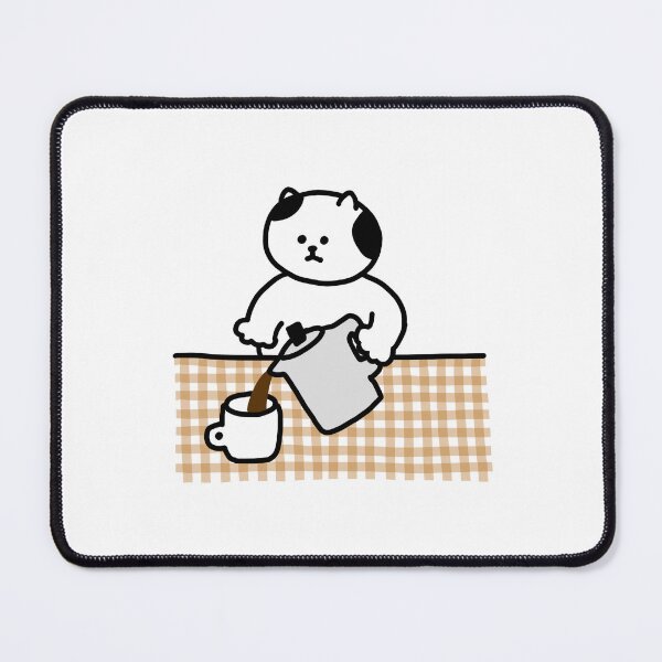 Item preview, a Cat making coffee designed and sold by superbaechoo.