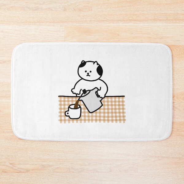 Item preview, a Cat making coffee designed and sold by superbaechoo.