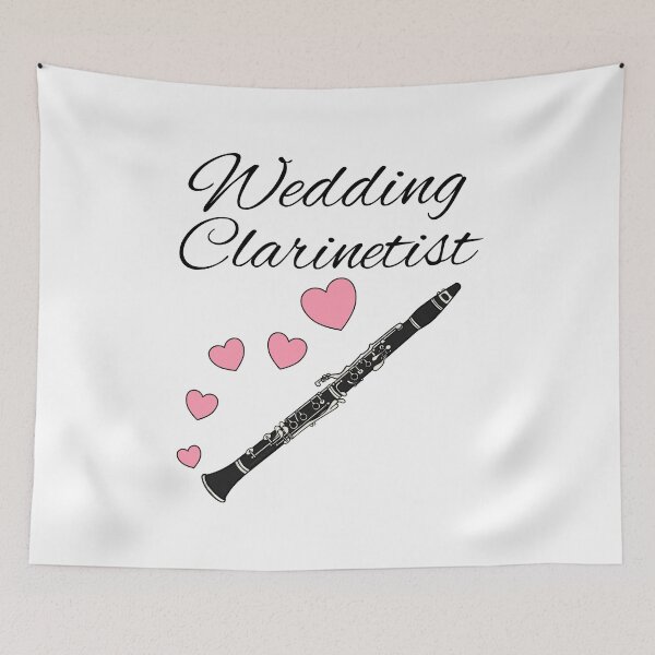 Item preview, Wedding Clarinetist, Clarinet Player Woodwind Musician designed and sold by doodlerob.