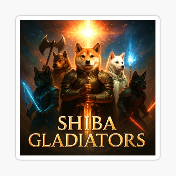 Item preview, Shiba Gladiators – Legends of Light designed and sold by SUNAGIMO9999.