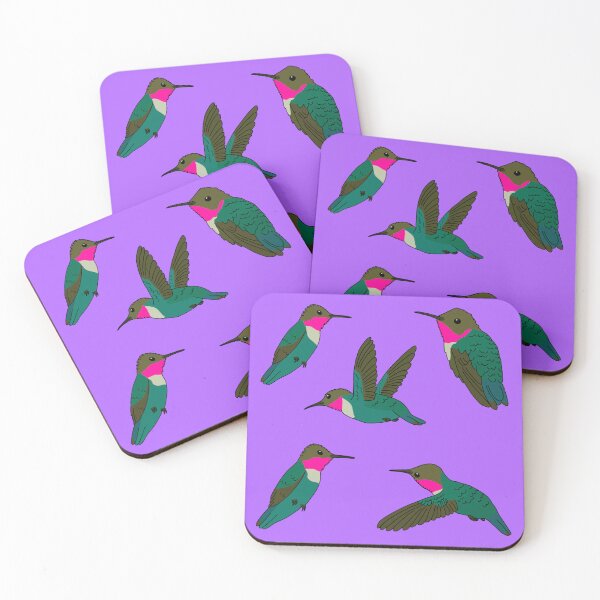 Item preview, Colibríes garganta rubí designed and sold by Leapingdoe.