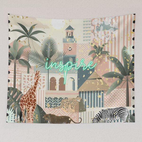 Item preview, Elegant Gold Tropical Jungle Pattern | Botanical Palm Leaves Design designed and sold by Sugar Wisdom .