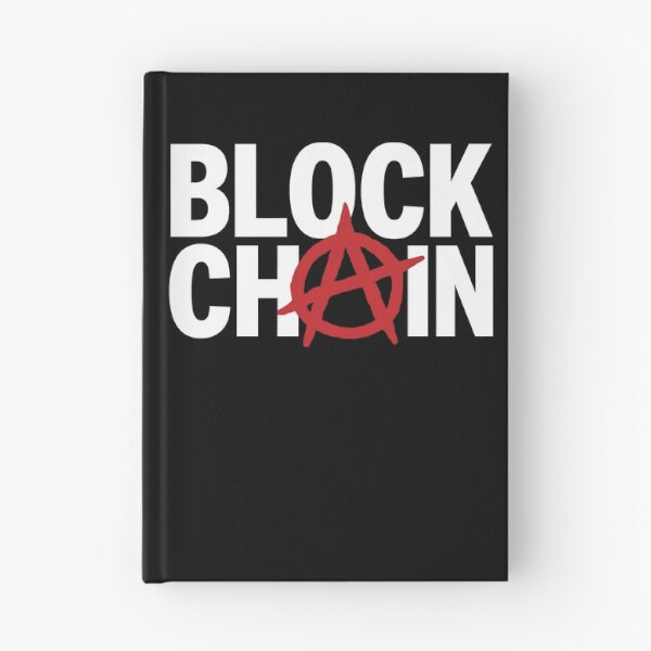 Item preview, Blockchain Anarchy Shirt – Red A on Black Crypto Design designed and sold by WAUZ.