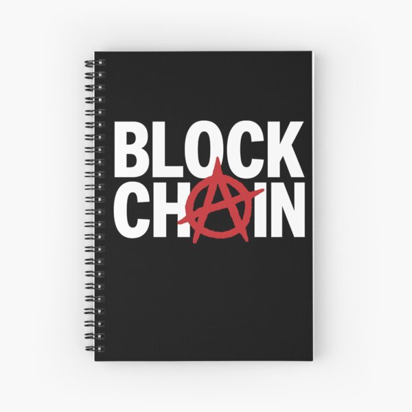 Item preview, Blockchain Anarchy Shirt – Red A on Black Crypto Design designed and sold by WAUZ.