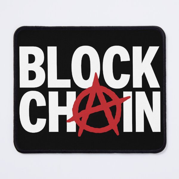 Item preview, Blockchain Anarchy Shirt – Red A on Black Crypto Design designed and sold by WAUZ.