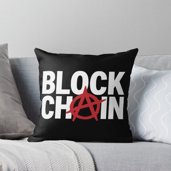 Item preview, Blockchain Anarchy Shirt – Red A on Black Crypto Design designed and sold by WAUZ.