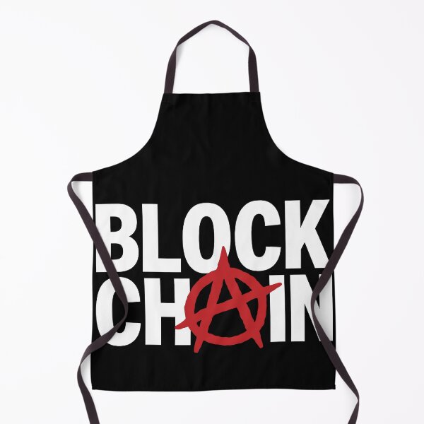 Item preview, Blockchain Anarchy Shirt – Red A on Black Crypto Design designed and sold by WAUZ.