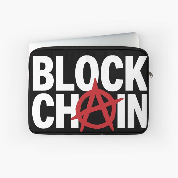 Item preview, Blockchain Anarchy Shirt – Red A on Black Crypto Design designed and sold by WAUZ.