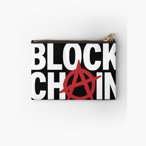 Item preview, Blockchain Anarchy Shirt – Red A on Black Crypto Design designed and sold by WAUZ.