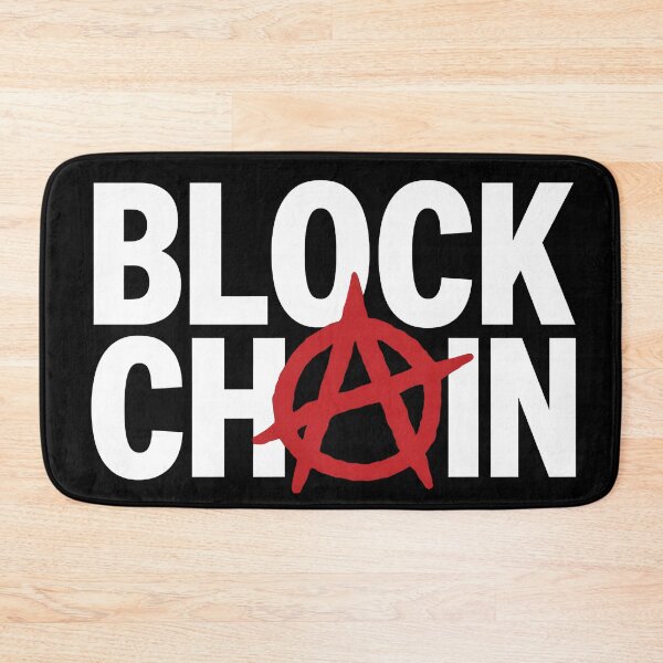 Item preview, Blockchain Anarchy Shirt – Red A on Black Crypto Design designed and sold by WAUZ.