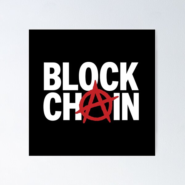 Item preview, Blockchain Anarchy Shirt – Red A on Black Crypto Design designed and sold by WAUZ.