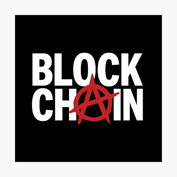 Item preview, Blockchain Anarchy Shirt – Red A on Black Crypto Design designed and sold by WAUZ.