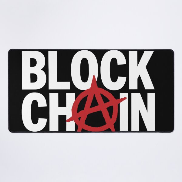 Item preview, Blockchain Anarchy Shirt – Red A on Black Crypto Design designed and sold by WAUZ.