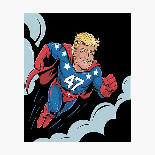 Item preview, Donald Trump Sticker, Superhero Trump Die-Cut designed and sold by splindoershop.