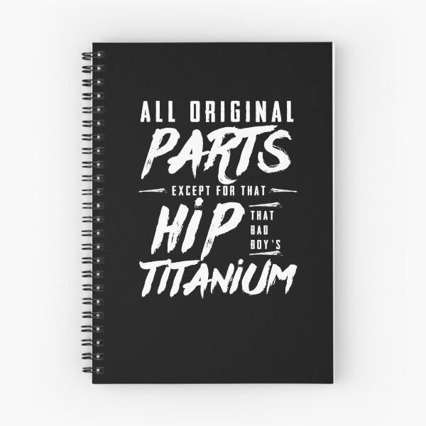 Item preview, All Original Parts Titanium Hip Surgery Sick Joke T-Shirt designed and sold by LookTwice.