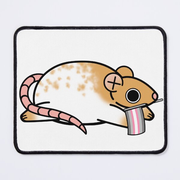 Item preview, Pride rat, DemiGirl Pride Flag designed and sold by LCDemon.