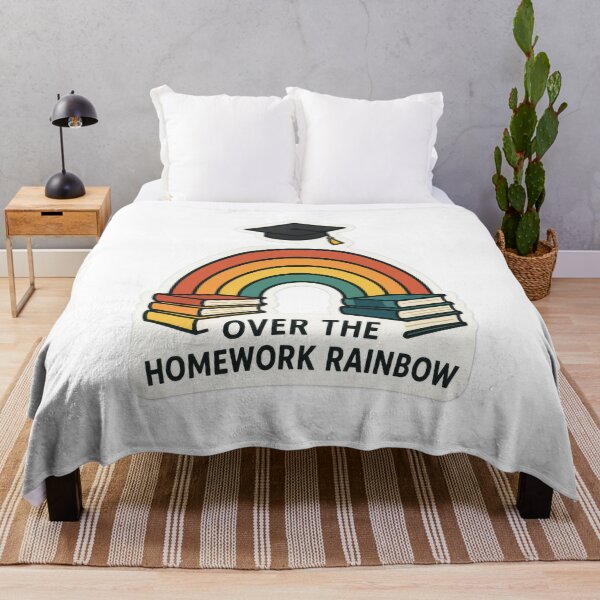 Item preview, Over the Homework Rainbow Art designed and sold by Trendy Sticker & Merch Collection - Express Yourself.