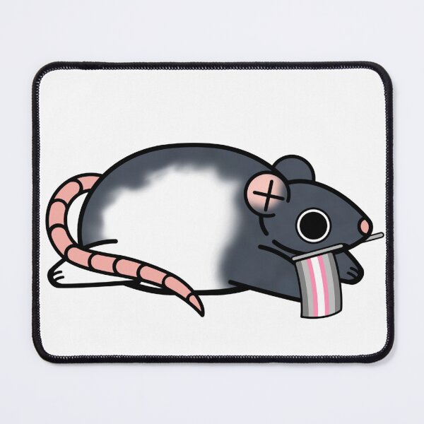 Item preview, Pride rat, DemiGirl Pride Flag designed and sold by LCDemon.