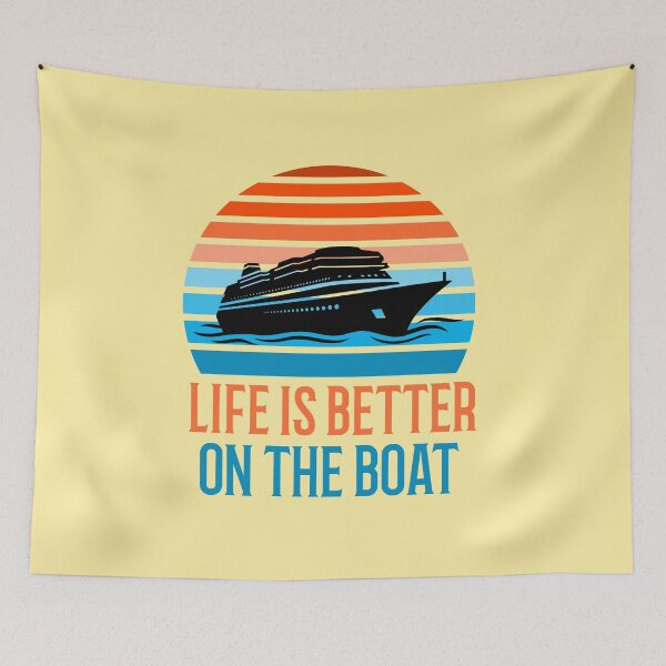 Item preview, Life is better on the Boat designed and sold by 87-Aesthetics.
