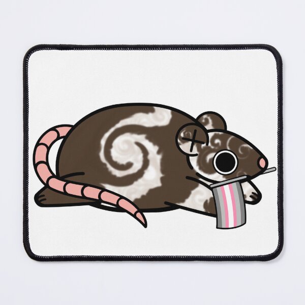 Item preview, Pride rat, DemiGirl Pride Flag designed and sold by LCDemon.