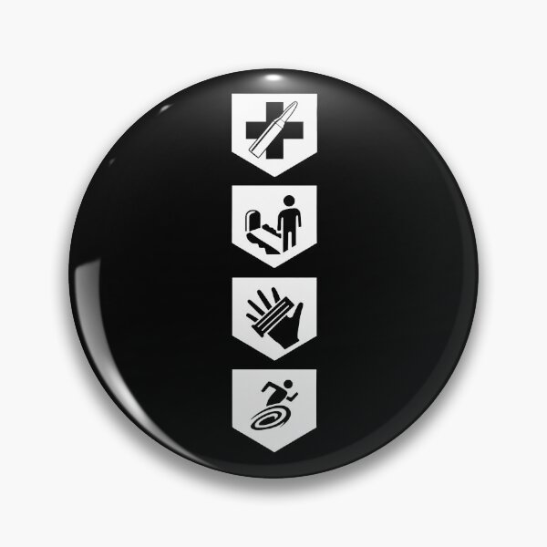 Item preview, Black and White Perks Minimalist Icons (White) designed and sold by LDBW.