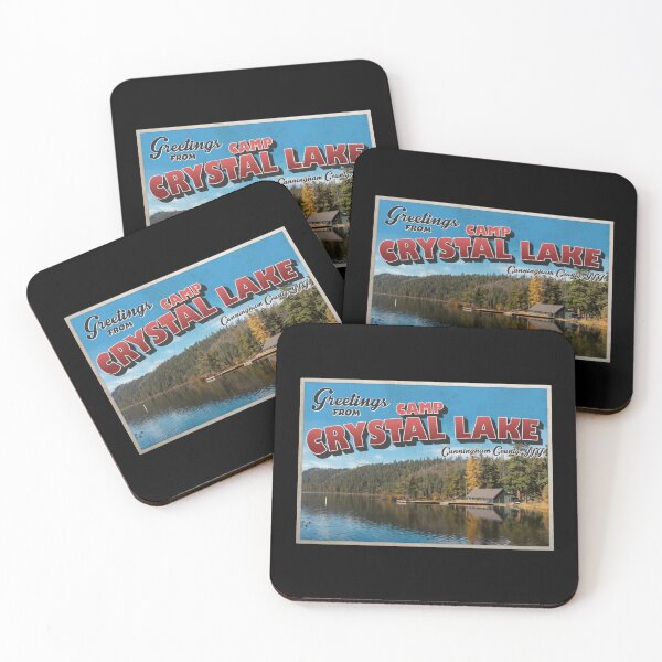 Item preview, Friday the 13th Inspired 'Greetings from Camp Crystal Lake' Vintage / Retro Postcard Weathered Design designed and sold by Mercy Apparel.