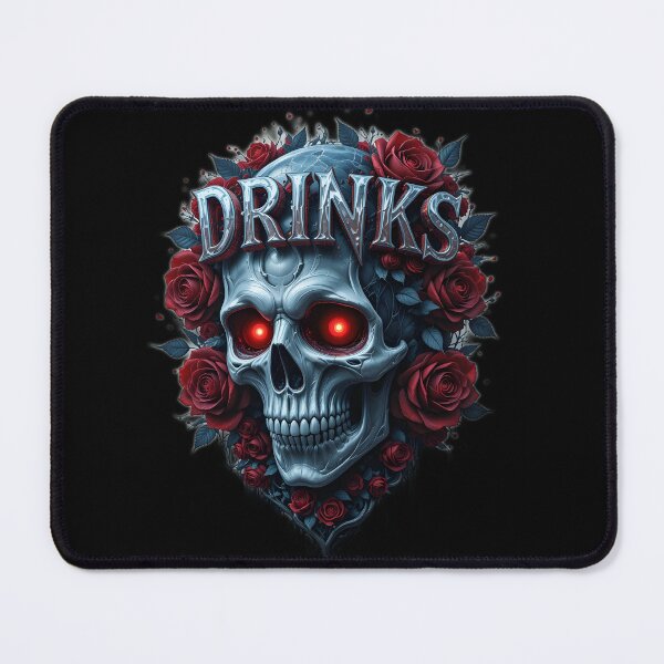 Item preview, Skull Drings with Roses – Dark Romantic Art designed and sold by harry mac.