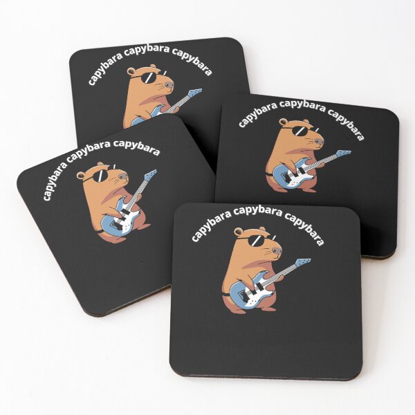 Item preview, Capybara with a guitar designed and sold by CritterPlay.