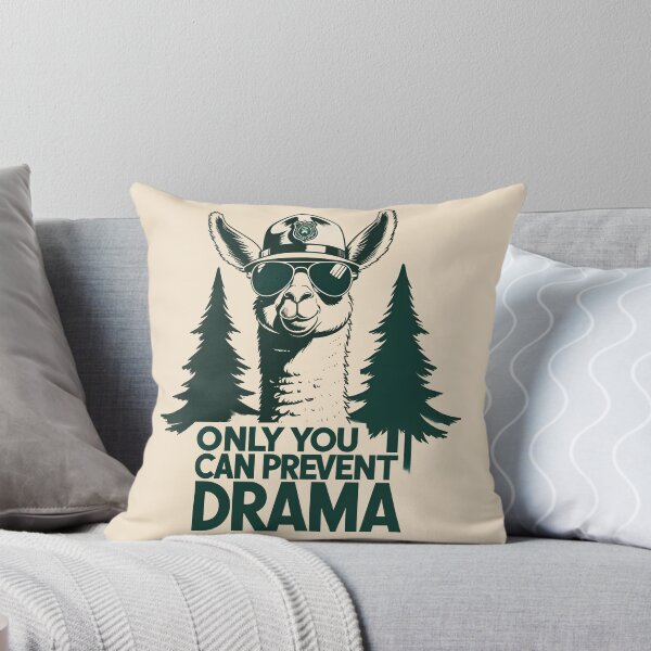 Item preview, Only You Can Prevent Drama Forest Ranger Llama  designed and sold by KateLeap.