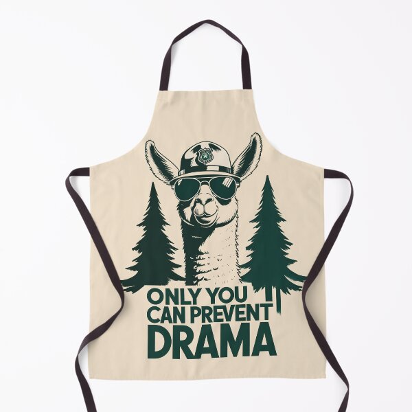 Item preview, Only You Can Prevent Drama Forest Ranger Llama designed and sold by KateLeap.