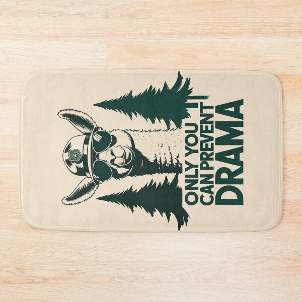 Item preview, Only You Can Prevent Drama Forest Ranger Llama  designed and sold by KateLeap.