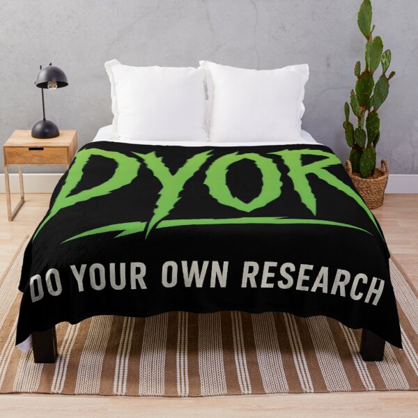 Item preview, DYOR Crypto Shirt – Green Slasher Font “Do Your Own Research” Meme designed and sold by WAUZ.