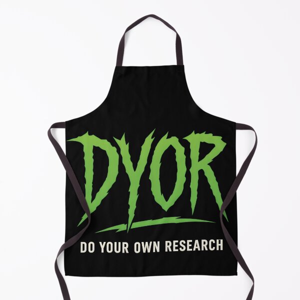 Item preview, DYOR Crypto Shirt – Green Slasher Font “Do Your Own Research” Meme designed and sold by WAUZ.