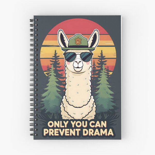 Item preview,  Retro Llama Sunset Only You Can Prevent Drama  designed and sold by KateLeap.