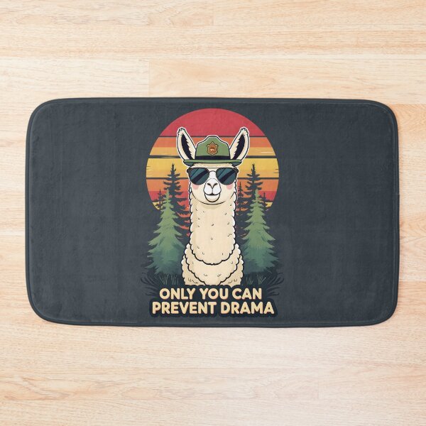 Item preview,  Retro Llama Sunset Only You Can Prevent Drama  designed and sold by KateLeap.